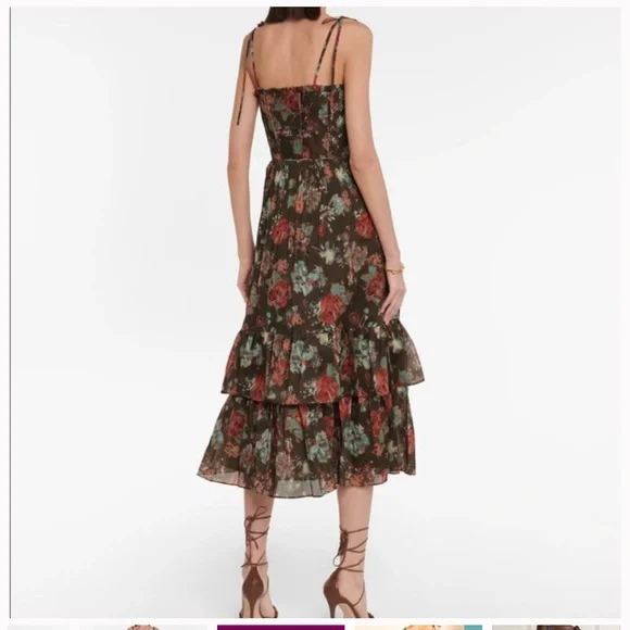 Ulla Johnson Loraine Floral Midi Dress - Picture 2 of 11